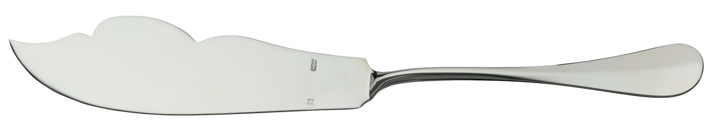 Couteau à servir le poisson en métal argenté - Ercuis